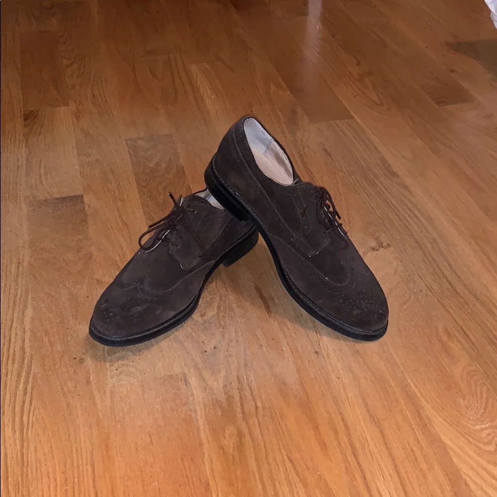 J. Crew Brown Suede Brogues 11.5 (Lightly Used)